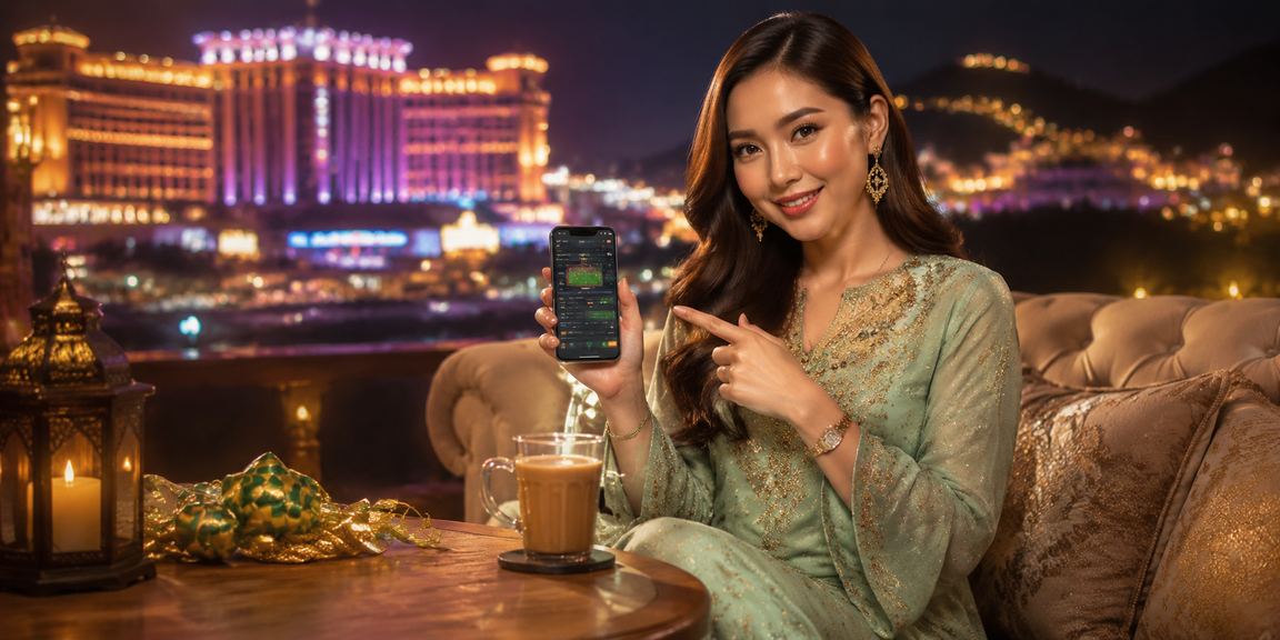 Pengguna menikmati permainan kasino mudah alih secara bertanggungjawab semasa perayaan di Genting Highlands