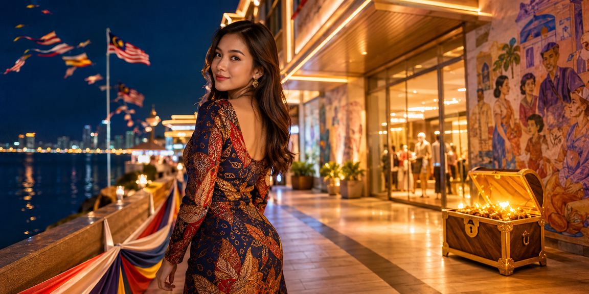 Pengguna dari Pulau Pinang menikmati pengalaman pertaruhan kasino di platform prize dengan sentuhan batik tempatan