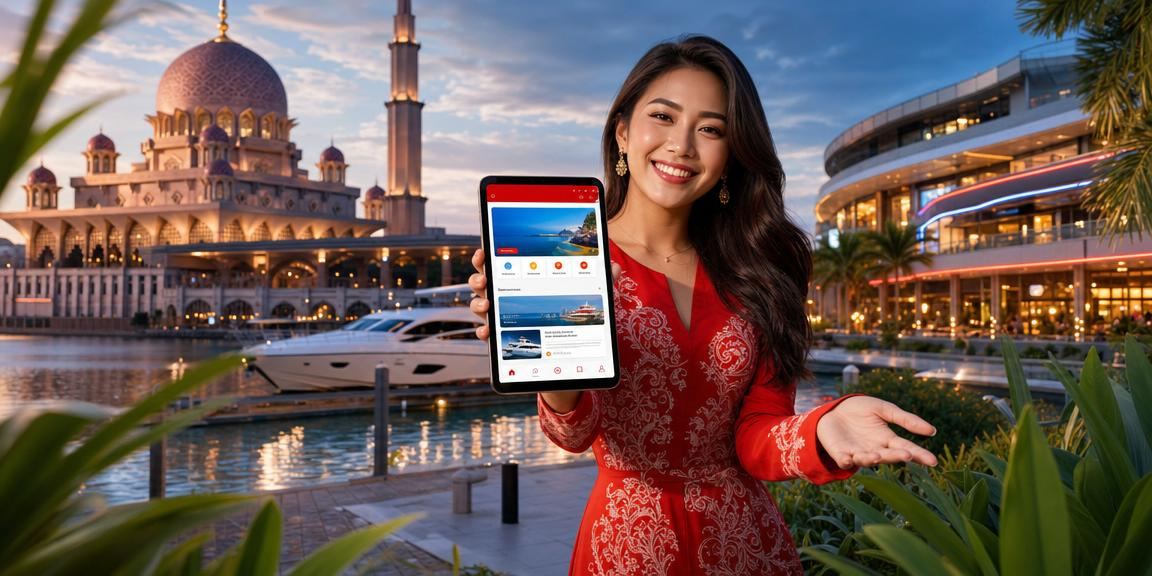 Pengguna Malaysia mengakses platform hiburan dalam talian prize melalui aplikasi mudah alih di Putrajaya